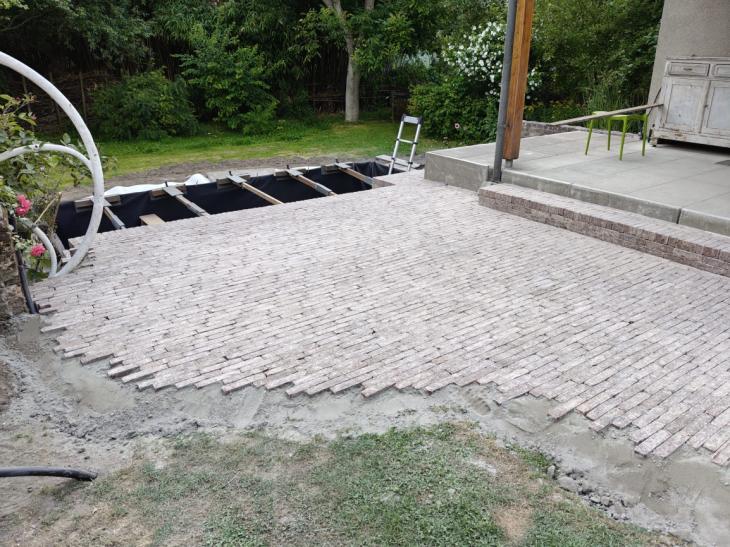 Fundament terras Kleiklinker